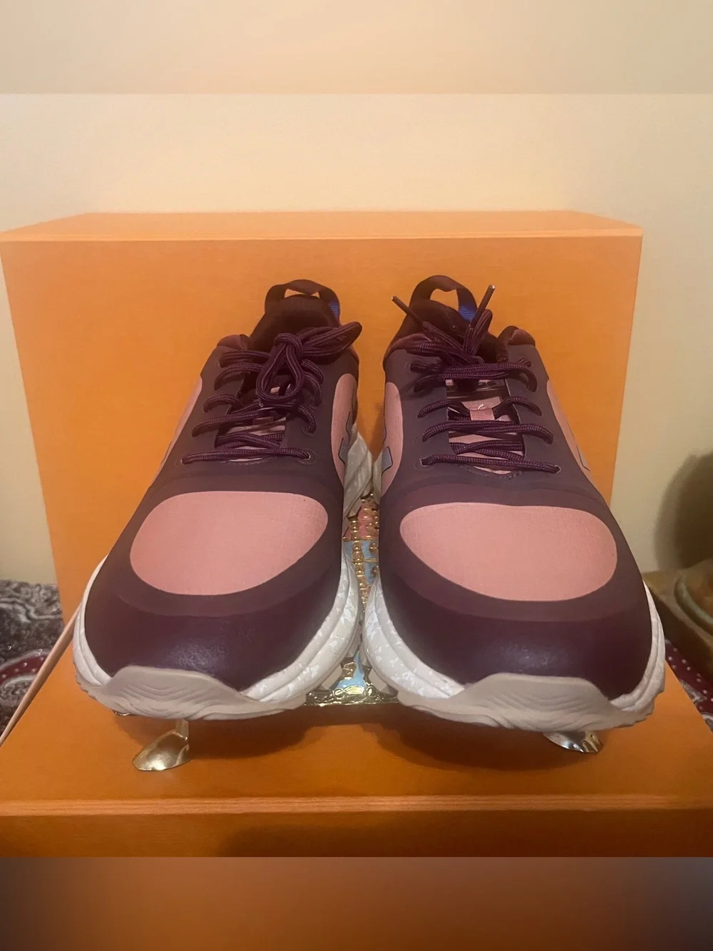 Adidas Response Trail X Running Shoe Maroon Linen Pink Women’s Size 9.5 EE9963